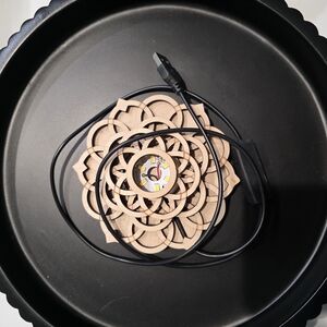 Wooden LED Light For Crystal Orb